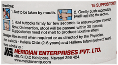Hallens Adult 3G Suppositories 15