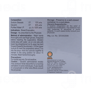 Eleesa Glycerin Child Size Suppository 10