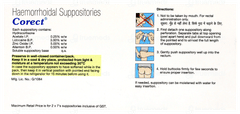 Corect 2 Strips Of 7 Suppositories