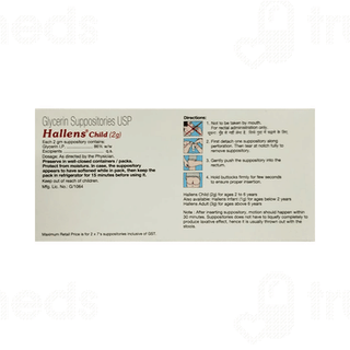 Hallens Child 2gm Suppositories 7