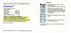 Corect Suppositories 7