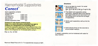 Corect Suppositories 7