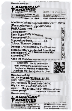 Paracan 170 Suppositories 5