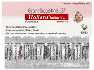 Hallens Infant Suppository 1 GM