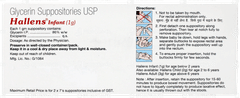 Hallens Infant Suppository 1 GM