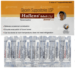 Hallens Adult 3g Suppositories 7