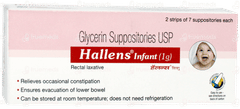 Hallens Infant 1g 2 Strips Of 7 Suppositories Hallens Infant 1g 2 Strips Of 7 Suppositories