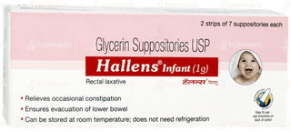 Hallens Infant 1G 2 Strips Of 7 Suppositories