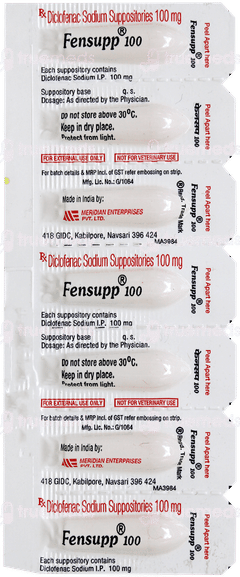 Fensupp 100 Suppository 7 Fensupp 100 Suppository 7
