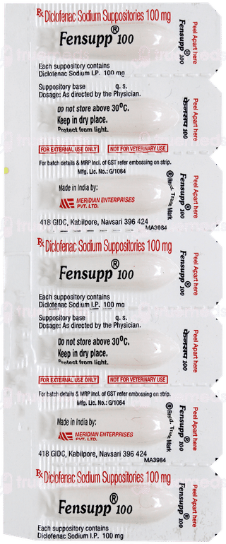 Fensupp 100 Suppository 7