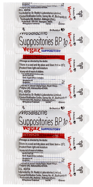 Vegaz 1g Suppositories 7