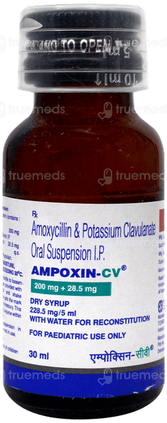 Ampoxin Cv 200Mg + 28.5Mg Dry Syrup 30Ml Ampoxin Cv 200Mg + 28.5Mg Dry Syrup 30Ml