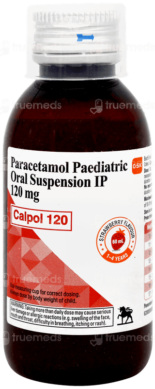 Calpol 120 Strawberry Flavour Suspension 60ml