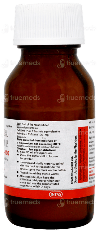 Ceftas 100 Pineapple Flavour Dry Syrup 30ml