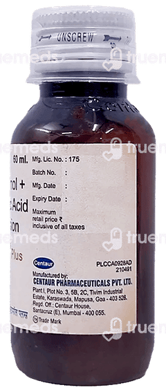 Centamol Plus Suspension 60ml Centamol Plus Suspension 60ml