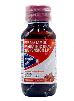 Crocin 120 Strawberry Flavour Suspension 60ml