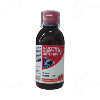 Crocin 120 Strawberry Flavour Suspension 60ml