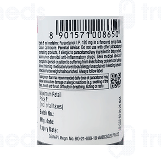 Crocin 120 Strawberry Flavour Suspension 60ml
