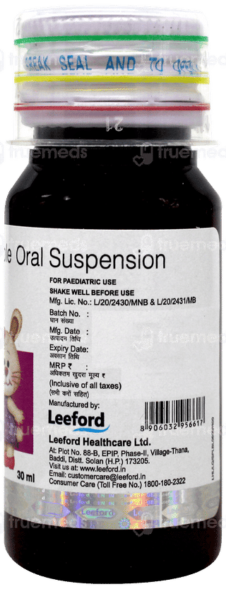 Daiawash 50/125 MG Suspension 30 ML