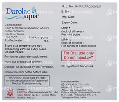 Darolac Aqua 6 Mini Bottles Of 5ml Suspension