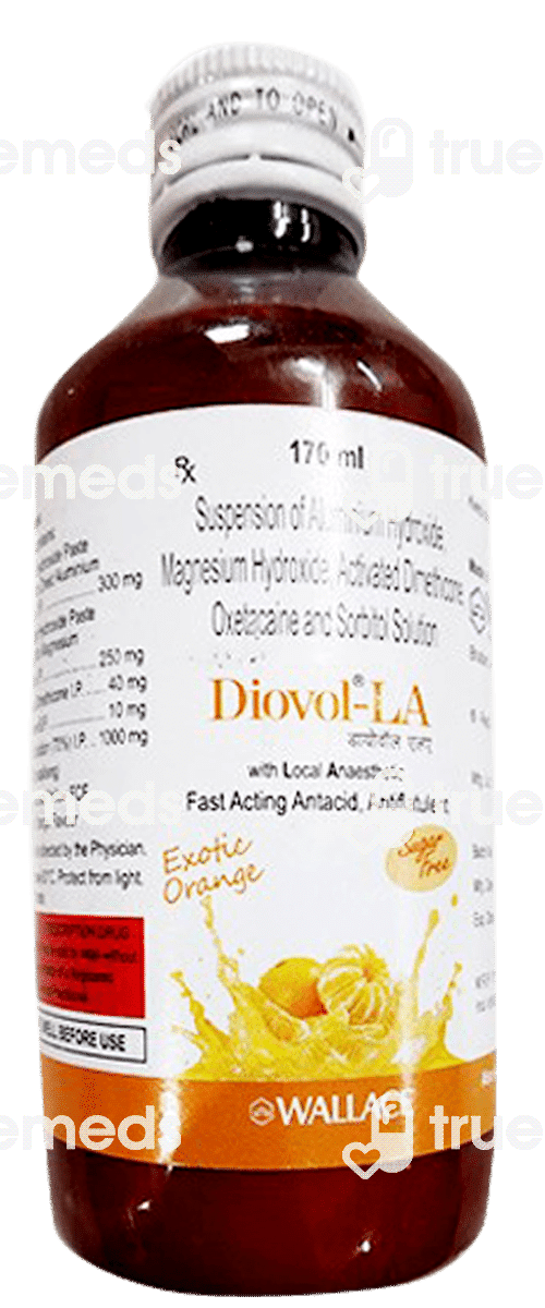 Diovol La Forte Orange 10/300/250/40 MG Suspension 170 ML | Order ...