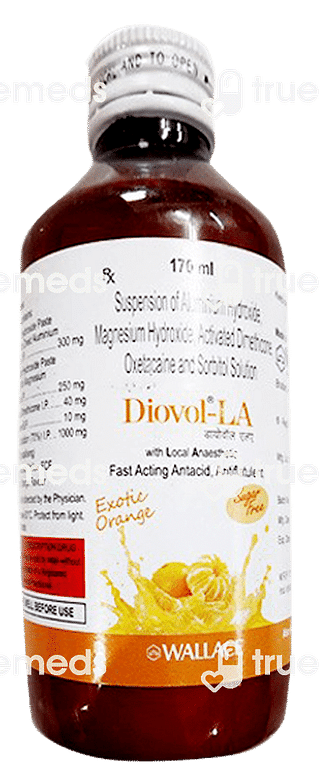 Diovol La Forte Orange 10/300/250/40 MG Suspension 170 ML