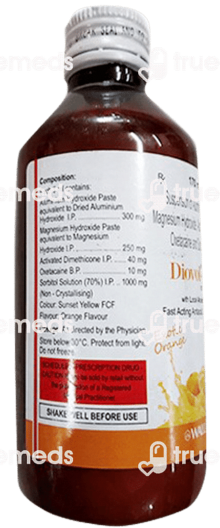 Diovol La Forte Orange 10/300/250/40 MG Suspension 170 ML