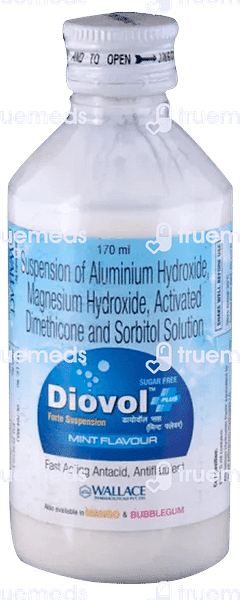 Diovol Plus Mint 250/250/50 MG Suspension 170 ML