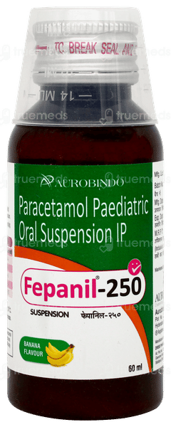 Fepanil 250 Banana Flavour Suspension 60ml Fepanil 250 Banana Flavour Suspension 60ml