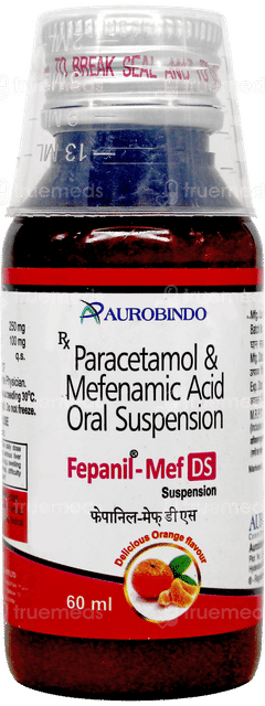 Fepanil Mef Ds Orange Flavour Suspension 60Ml Fepanil Mef Ds Orange Flavour Suspension 60Ml