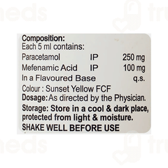 Fepanil Mef Ds Orange Flavour Suspension 60Ml