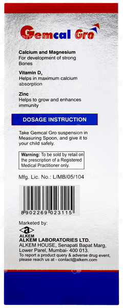 Gemcal Gro Suspension 200ml Gemcal Gro Suspension 200ml