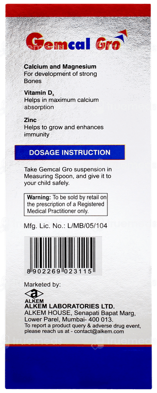 Gemcal Gro Suspension 200ml