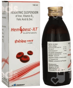 Hemobest Xt 100 Mg/15Mcg/1.5Mg Suspension 150 Ml Hemobest Xt 100 Mg/15Mcg/1.5Mg Suspension 150 Ml