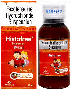 Histafree Raspberry & Vanilla Flavour Suspension 60ml