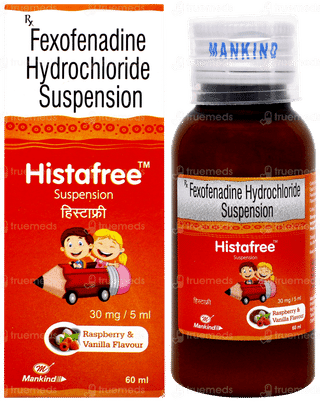 Histafree Raspberry Vanilla Flavour Suspension 60ml
