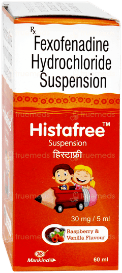 Histafree Raspberry Vanilla Flavour Suspension 60ml Histafree Raspberry Vanilla Flavour Suspension 60ml