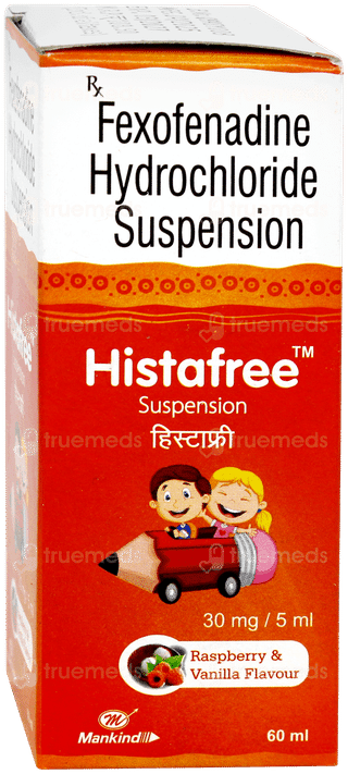 Histafree Raspberry Vanilla Flavour Suspension 60ml