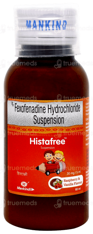 Histafree Raspberry Vanilla Flavour Suspension 60ml