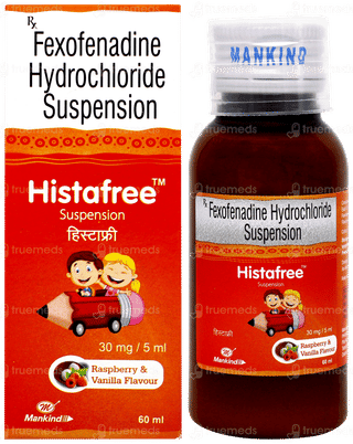 Histafree Raspberry Vanilla Flavour Suspension 60ml