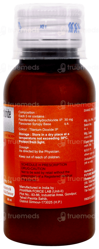 Histafree Raspberry Vanilla Flavour Suspension 60ml