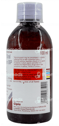 Ibugesic Orange Flavour Suspension 100ml