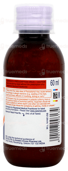 Ibugesic Plus Orange Flavour Suspension 60ml