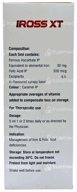 Iross Xt 30Mg/550Mcg Suspension 200Ml