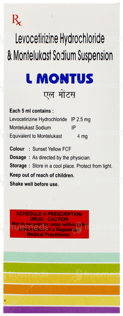 L Montus Suspension 60Ml L Montus Suspension 60Ml