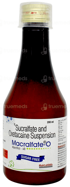 Macralfate O Sugar Free Suspension 200ml Macralfate O Sugar Free Suspension 200ml