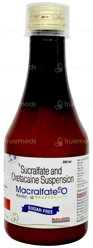 Macralfate O Sugar Free Suspension 200ml
