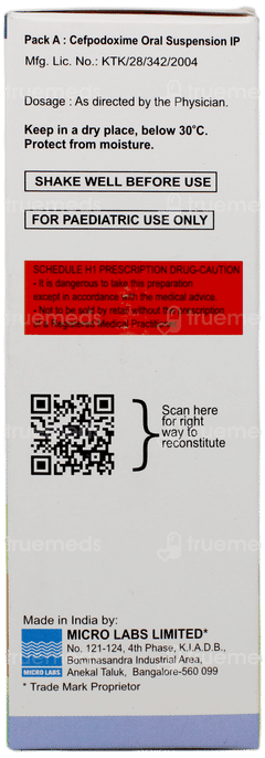 Microcef 100 Dry Syrup 30ml Microcef 100 Dry Syrup 30ml
