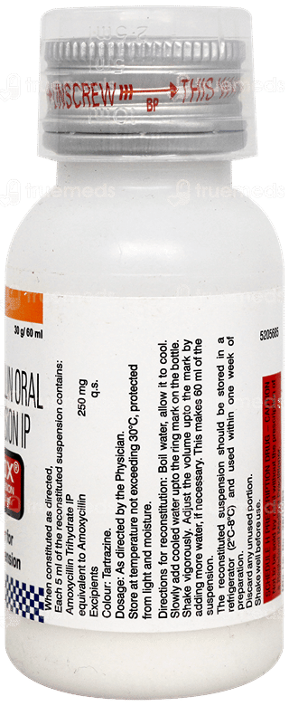 Mox 250Mg Suspension 60Ml