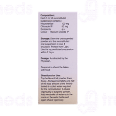 Nizonide-o 100/50 MG Suspension 50 ML